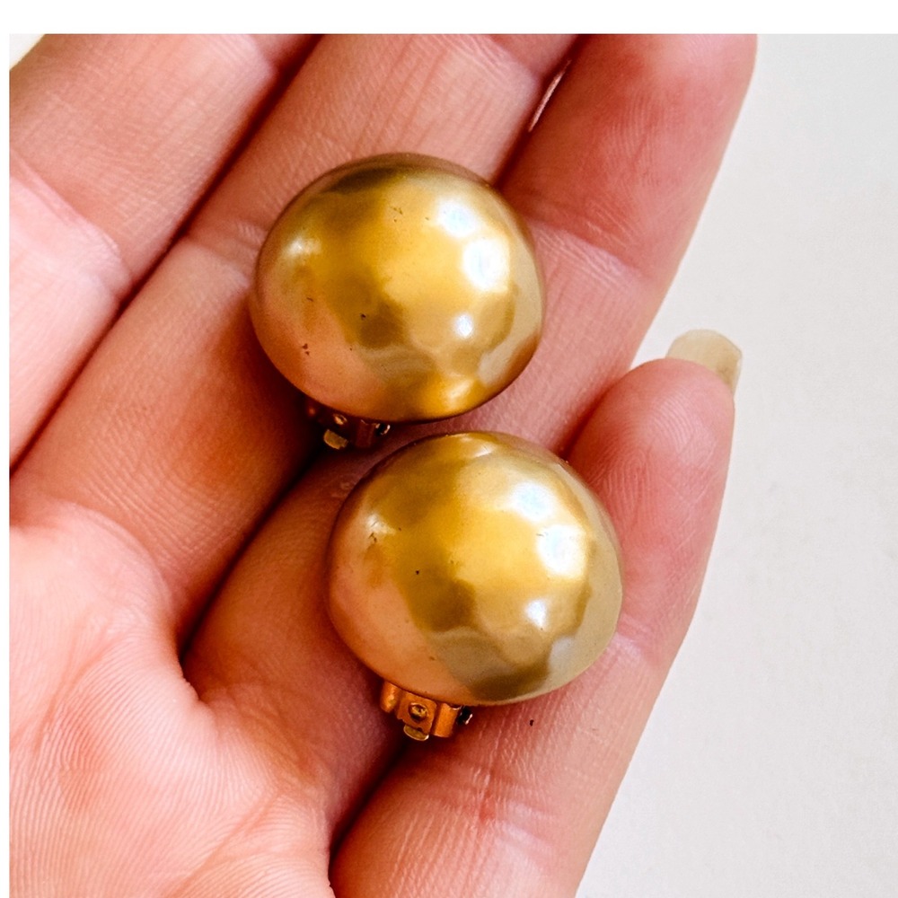 Carolee Gold-Tone Dome Clip-On Earrings
